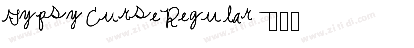 Gypsy Curse Regular字体转换